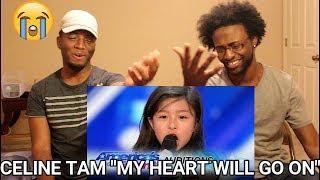 9-Year-Old Celine Tam Stuns Crowd with "My Heart Will Go On" - AGT 2017 (REACTION)