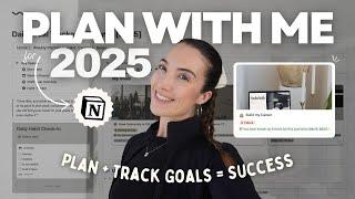 How I’m Planning My 2025 Goals | *GOAL & TASK TRACKER* + [Notion Template]