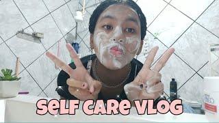 self care vlog! Uma tardezinha comigo: hair care, skin care, fazendo bolo