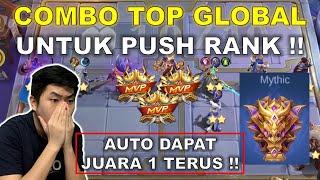 COMBO TOP GLOBAL UNTUK PUSH RANK !! AUTO DAPAT JUARA 1 TERUS !! COMBO MAGIC CHESS TERKUAT 2024