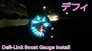 Genuine Defi Boost Gauge Install on the Stagea