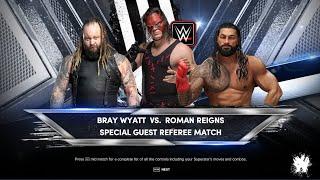 Roman Reigns Vs Bray Wyatt First Time - Kane As special Referee Intense Match Ever [NO COMMENTRY]