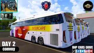 INTERCAPE Bus Experience – Smooth Ride Across Cities - [ETS 1.53] - [ g29 steering wheel Gameplay ]