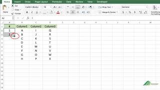 How to Number Rows Using the Fill Handle in Excel