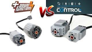 NEW LEGO Control+ motors VS Power Functions motors