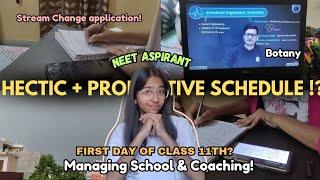 Hectic & Productive Schedule |Managing School with NEET Coaching!!  | CBSE 11th Grader 