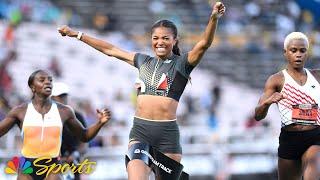 Gabby Thomas storms to Grand Slam Track 200m victory in Kingston with dominant turn | NBC Sports
