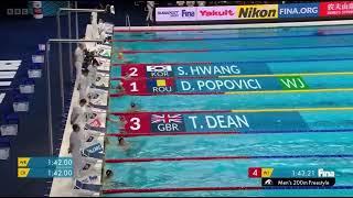 David POPOVICI  - 1:43.21(WJR) - Men's 200 Freestyle FINAL- FINA Swimming World Championship,2022