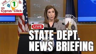 State Department press secretary Bruce holds press briefing