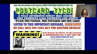 Make $300 The Postcard Tycoon Review 2022 Make Money Online 2022 Passive Income Affiliate Marketing