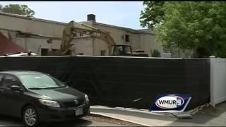 Excavator crashes through ground at Portsmouth worksite