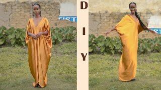 How to make a beautiful Bubu or Kaftan Dress ||10minutes||Tutorial