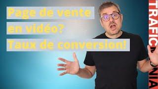 Améliorer le taux de conversion d'une page de vente vidéo