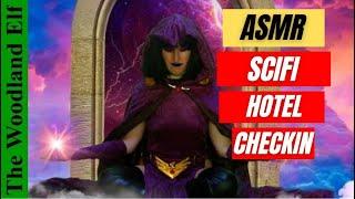 ASMR SciFi Hotel Check In Roleplay (Soft Spoken, typing) Azarath hotel checkin ASMR Role Play