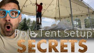 Pole Tent Setup - Step By Step Instructions - 20x30