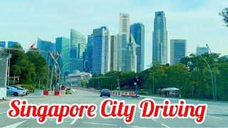 Singapore City Driving || Driving Downtown Singapore || Tuoi Singapore