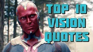 Top 10 Vision Quotes in the MCU