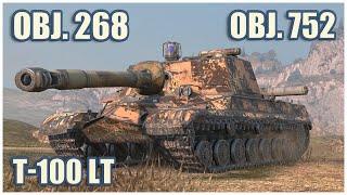 Object 268, Object 752 & T-100 LT • WoT Blitz Gameplay