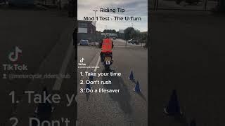 Riding Tip - The U-Turn Module 1 motorcycle test UK