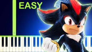 Sayonara, Shadow the Hedgehog | SONIC 3 MOVIE - EASY Piano Tutorial