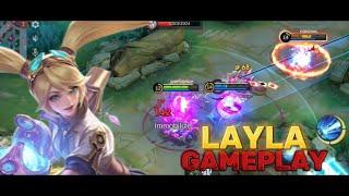 LAYLA GAMEPLAY | BUILD LAYLA TERSAKIT 2024 | BEST BUILD LAYLA | BUILD TOP GLOBAL LAYLA MLBB