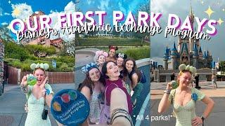 OUR FIRST PARK DAYS | Visiting all 4 Parks & Our Work Locations | Disney's Academic Exchange Program