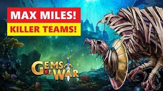 Gems Of War Journey! 2 Best NO MYTHIC Fast BLUE STORM Teams for Max Miles!