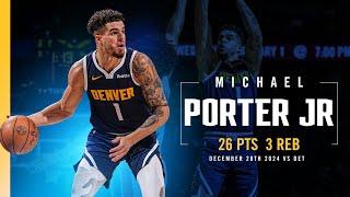 Michael Porter Jr. Full Game Highlights vs. Pistons  | 12/28/24