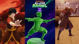 All of Zuko's Moves, Taunts, and Collectibles in Nickelodeon All-Star Brawl 2