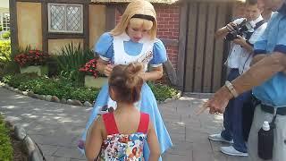 Meeting Alice at Disney World's Epcot World Showcase!
