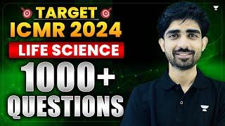 ICMR 2024 Life Science | 1000+ ICMR JRF Questions | ICMR 2024 Exam | Yogesh Bishnoi