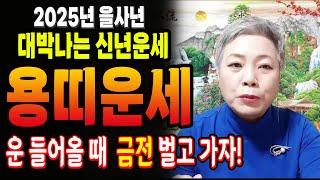 2025년 신년운세 대박나는 용띠운세을사년에는 운이 높게 들어오면서 명예운에 귀인운도 들어옵니다! 52년생 64년생 76년생 88년생 00년생 용띠 #용한점집 장안동 방울보살