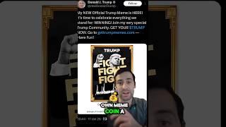 Donald Trump Just Launched his official Solana memecoin #solana #donaldtrump #memecoin