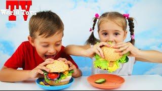 БУРГЕР ЧЕЛЛЕНДЖ Burger Challenge с шоколадом и лягушками Челленджи от Арины