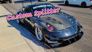 DIY Custom Splitter Nissan 370Z | Nismo bumper support