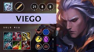 Viego Mid vs Qiyana: Triple Kill, Legendary - EUW Grandmaster Patch 14.21