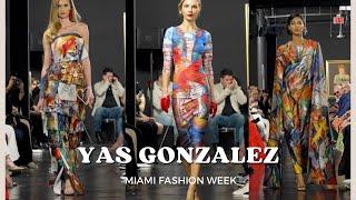 Yas Gonzalez Stunning Colorful Fashion Show at Miami Fashion Week 2024