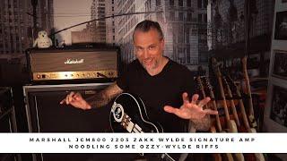 MARSHALL JCM800 2203 ZAKK WYLDE Signature amp | Noodling some Ozzy - Wylde riffs