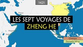 Les sept voyages de Zheng He - Résumé sur cartes