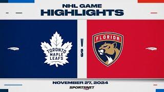 NHL Highlights | Maple Leafs vs. Panthers - November 27, 2024