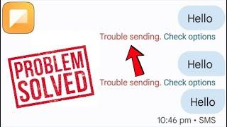 Message Trouble Sending Check Options Problem Solve || Message Trouble Sending Kaise Hataye (2024)
