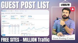 How I Find FREE Guest Post Sites LIST 2024 (GUEST POSTING SITES)