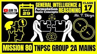  General Intelligence & Reasoning - 17 | Permutation - Basic Concepts | Ms. T. Divya | Mission 80