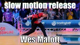 Wes Malott slow motion release - PBA Bowling