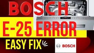  Bosch Dishwasher - E24 & E25 Error - Easy Fix 