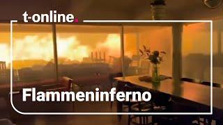 Dramatische Aufnahmen zeigen das Inferno in Los Angeles