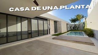 CASA DE UNA PLANTA y 3 habitaciones en VENTA al NORTE DE MÉRIDA ¡Se entrega TOTALMENTE EQUIPADA!