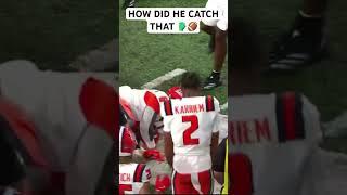 CRAZY ONE HANDED CATCH!! #cfb #football #highlights