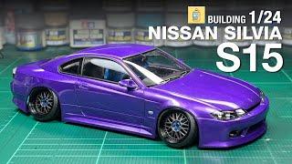 Build 1/24 Nissan Silvia S15 Vertex - Aoshima