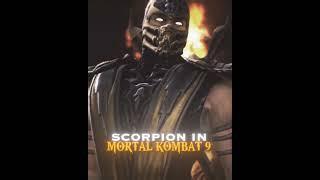 Scorpion in MK1 vs MK9  [4K] | Mortal Kombat #shorts